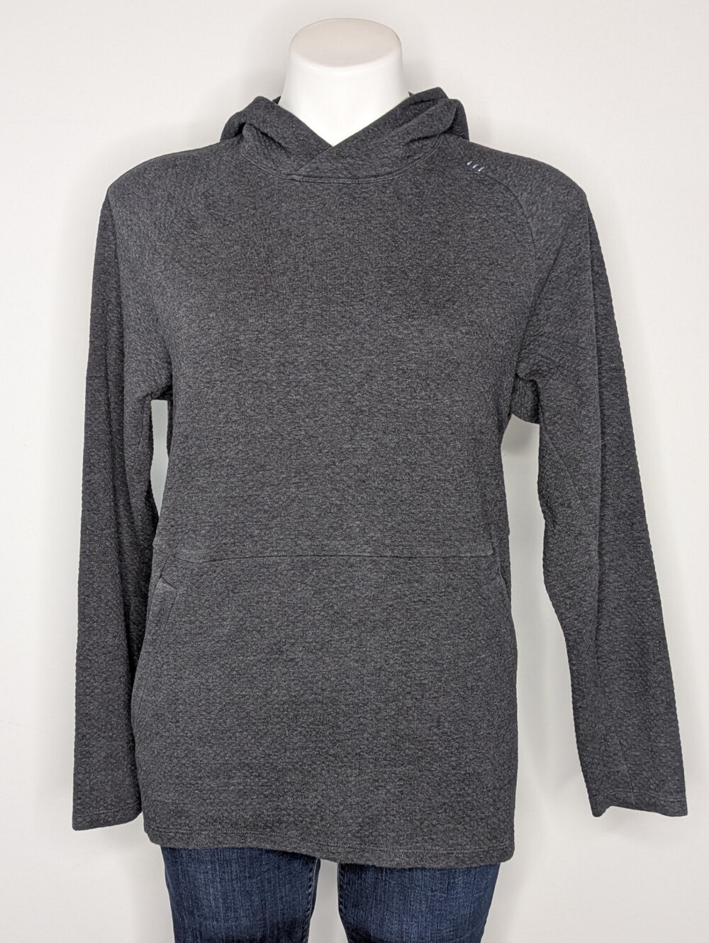 Lululemon At Ease Grey Long Sleeve Athletic Zip Pocket Hoodie XS